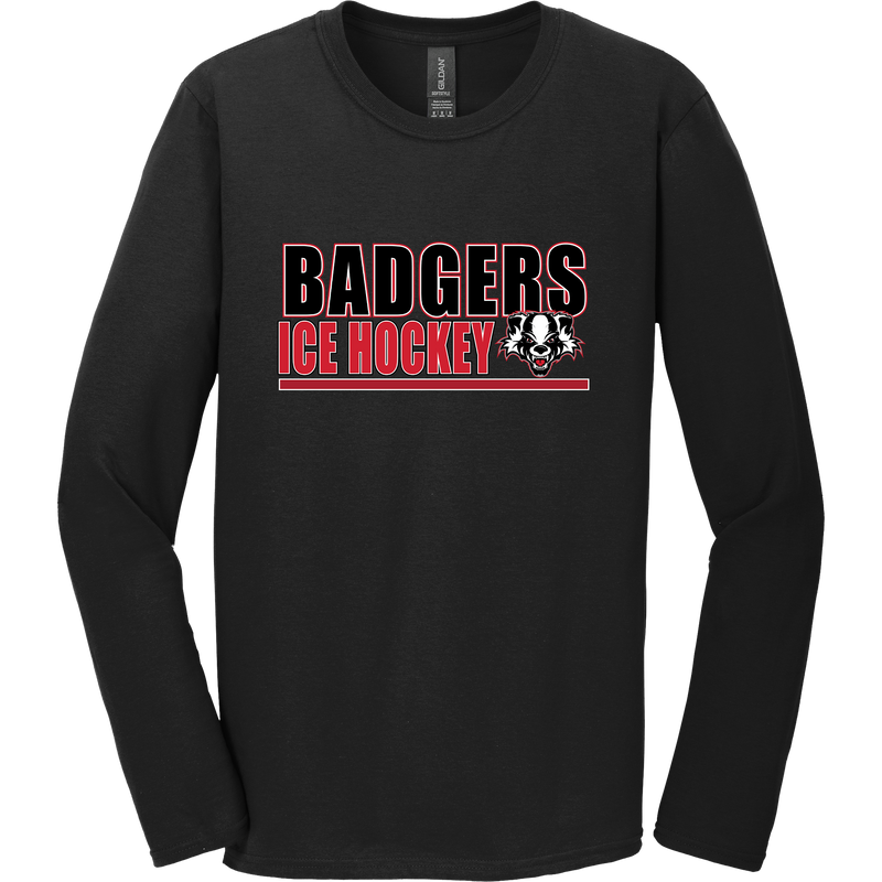 Scary Badgers Softstyle Long Sleeve T-Shirt