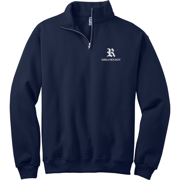 Randolph Girls Hockey NuBlend 1/4-Zip Cadet Collar Sweatshirt