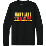 Team Maryland Youth Cooling Performance Long Sleeve Tee