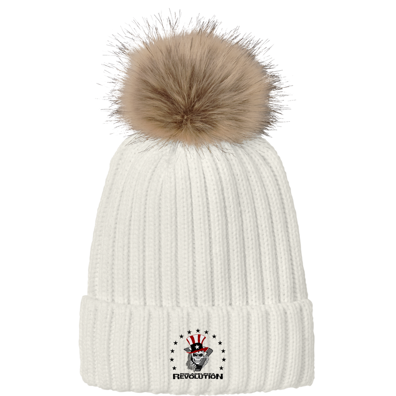 Phila Revolution Faux Fur Pom Beanie
