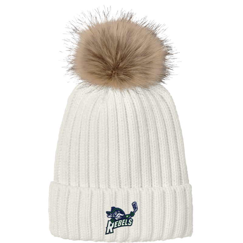 Kensington Valley Rebels Faux Fur Pom Beanie