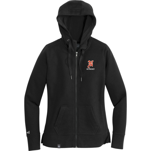 Midd North Hockey New Era Ladies French Terry Full-Zip Hoodie
