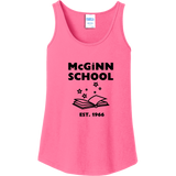 McGinn Elementary 'Book' Women's Core Cotton Tank Top