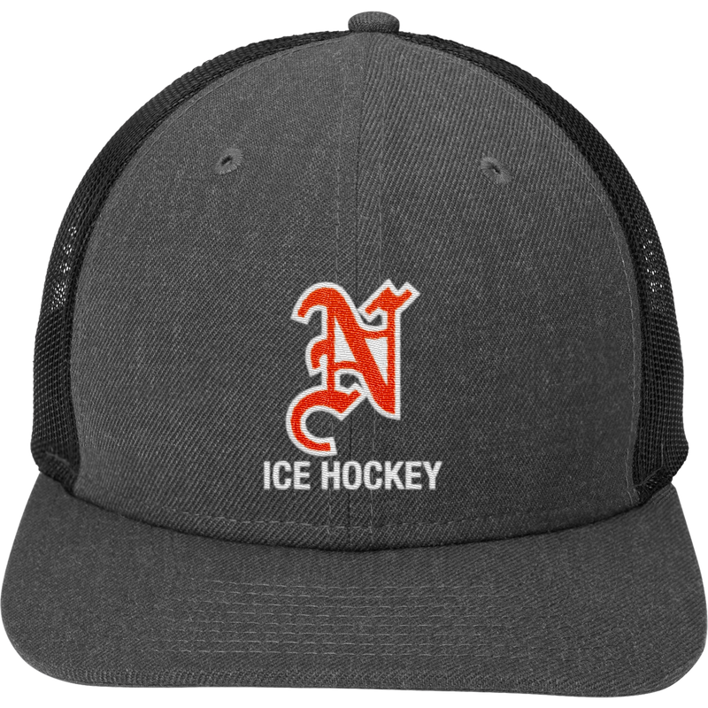 Midd North Hockey New Era Snapback Low Profile Trucker Cap
