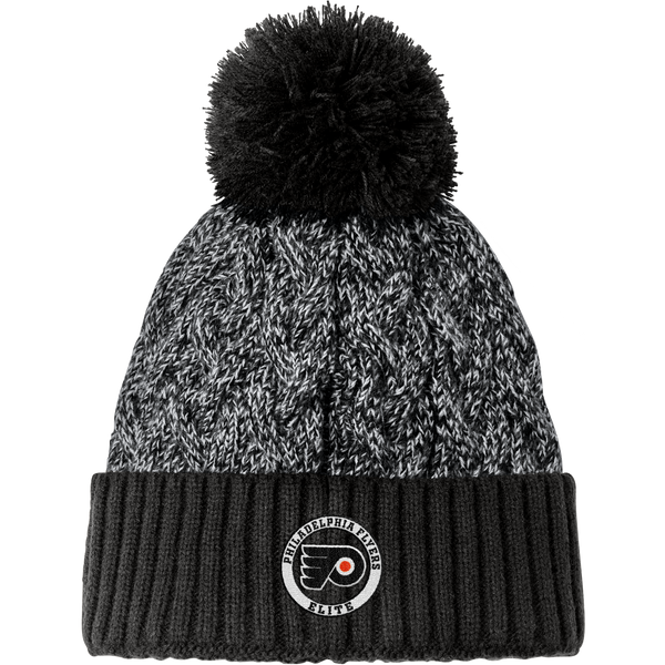 Philadelphia Flyers Elite New Era Marled Knit Pom Beanie