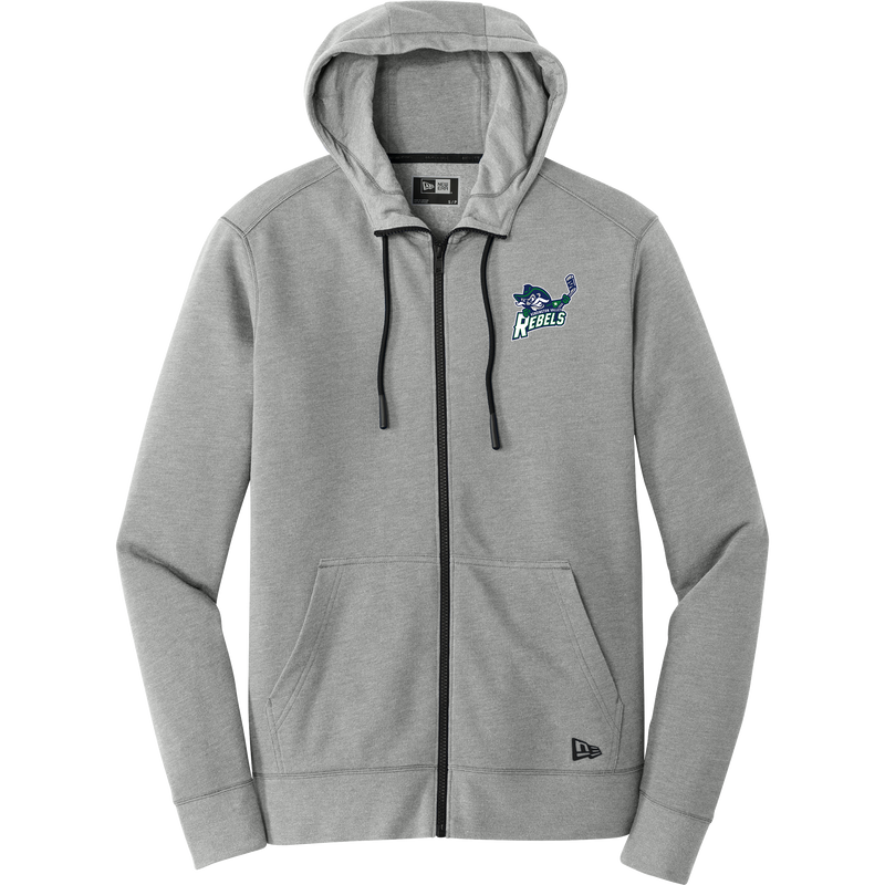 Kensington Valley Rebels New Era Tri-Blend Fleece Full-Zip Hoodie