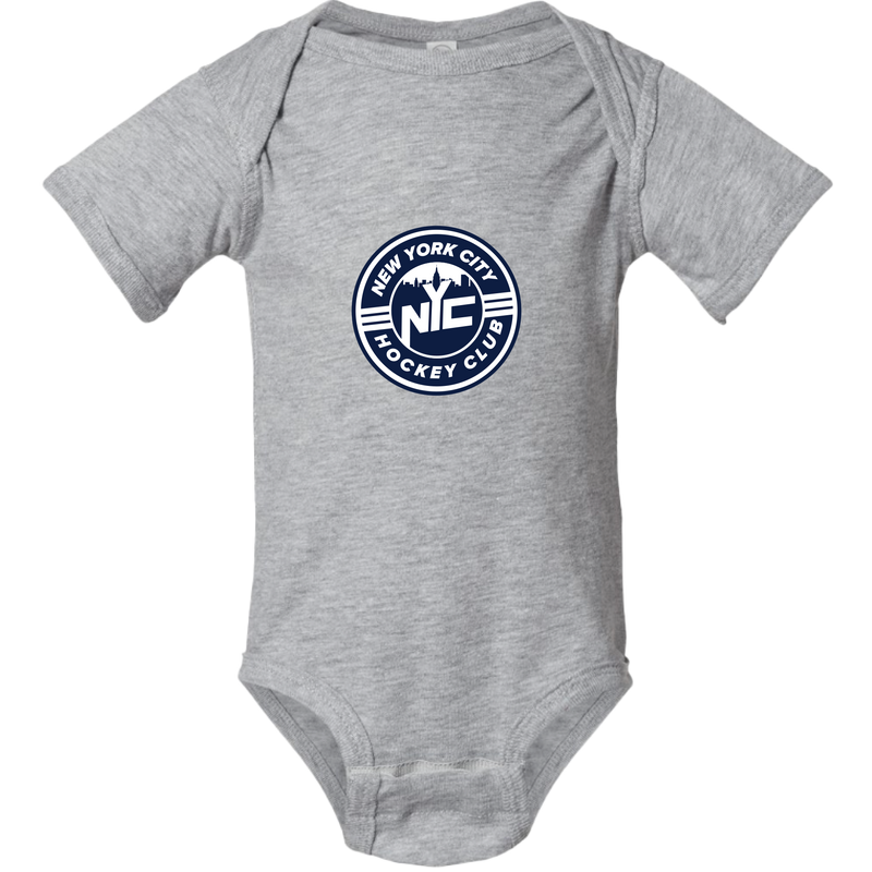 NYC Hockey Club Infant Short Sleeve Baby Rib Bodysuit