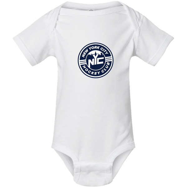NYC Hockey Club Infant Short Sleeve Baby Rib Bodysuit