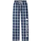 NYC Hockey Club Women's Flannel Plaid Pant