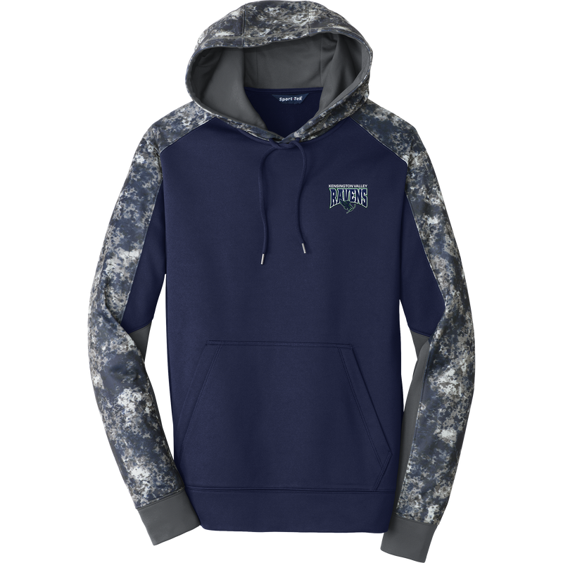 Kensington Valley Ravens Sport-Wick Mineral Freeze Fleece Colorblock Hooded Pullover
